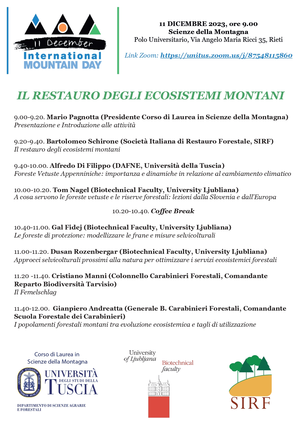 Il Restauro degli Ecosistemi Montani